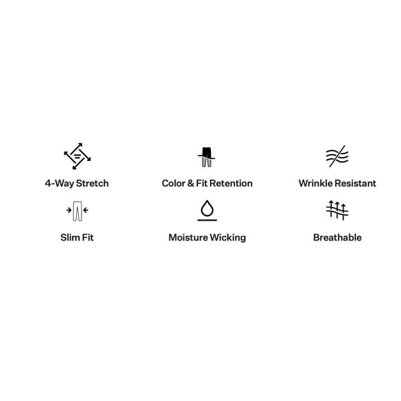 Cuts Mens Stretch Slim Fit AO Jogger Pants Black Size Large Wrinkle Resistant - Picture 15 of 16